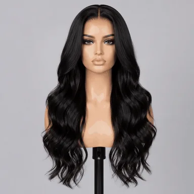 Long wavy · Black